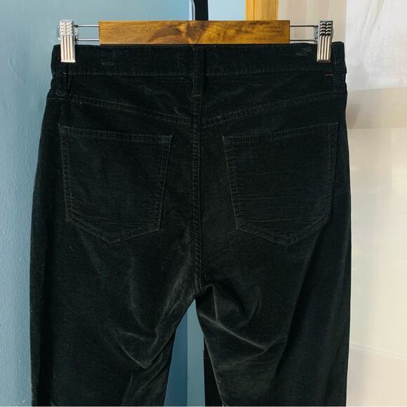 J. Crew Black Velvet 9" High Rise Toothpick Jeans - Picture 8 of 8